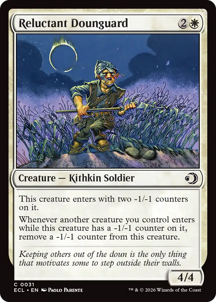 Reluctant Dounguard [Lorwyn Eclipsed]