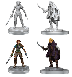 Dungeons & Dragons Nolzur's Marvelous Unpainted Miniatures: Elf Rogue & Half-Elf Rogue Protegé