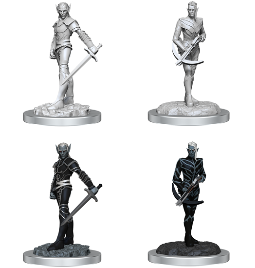 Dungeons & Dragons Nolzur's Marvelous Unpainted Miniatures: Drow Fighters