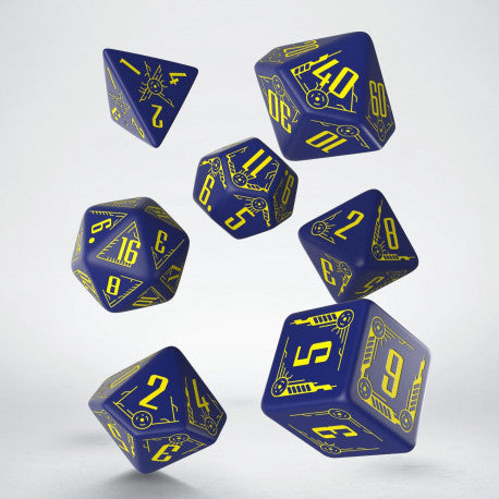 Galactic Dice Set Navy & Yellow