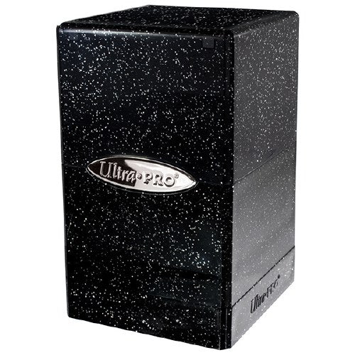 Satin Tower Deck Box Glitter Black