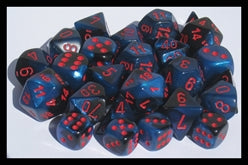 Polyhedral 7 Die Set: Gemini Black-Starlight/Red