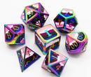 Pride Flag Metal RPG Dice