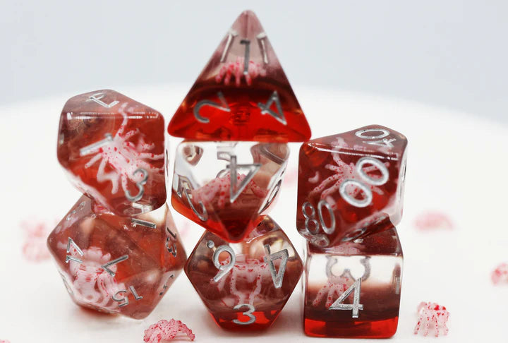 RPG Dice Set - Ghost Spider