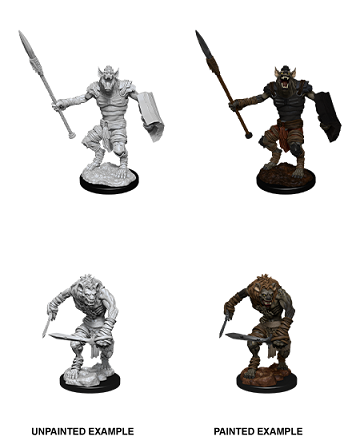 Dungeons & Dragons Nolzur's Marvelous Unpainted Miniatures: Gnoll & Gnoll Flesh Gnawer