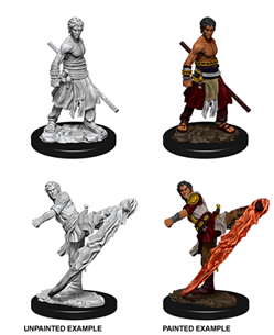 Dungeons & Dragons Nolzur's Marvelous Unpainted Miniatures: Helf-Elf Male Monk