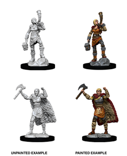 Dungeons & Dragons Nolzur's Marvelous Unpainted Miniatures: Human Female Barbarian