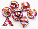 Pride Flag Metal RPG Dice