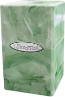 Satin Tower Deck Box: MarbleLime Green/White