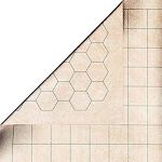 D&D RPG: Reversible Megamat - 1" Squares & 1" Hexes
