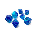 Polyhedral 7 Die Set: Gemini Blue-Blue/Light Blue