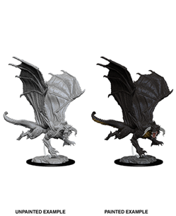 Dungeons & Dragons Nolzur's Marvelous Unpainted Miniatures: Young Black Dragon