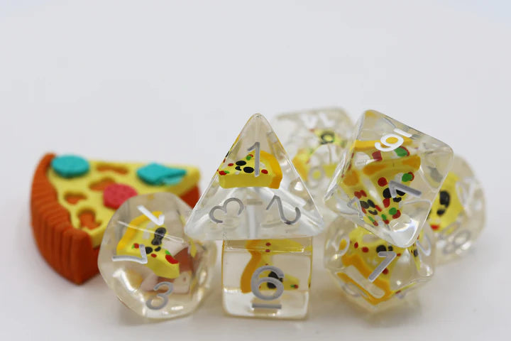 RPG Dice Set: Pizza