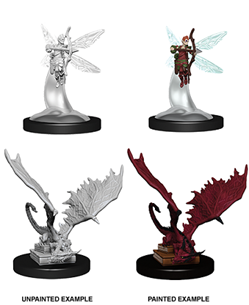 Dungeons & Dragons Nolzur's Marvelous Unpainted Miniatures: Pseudodragon & Sprite