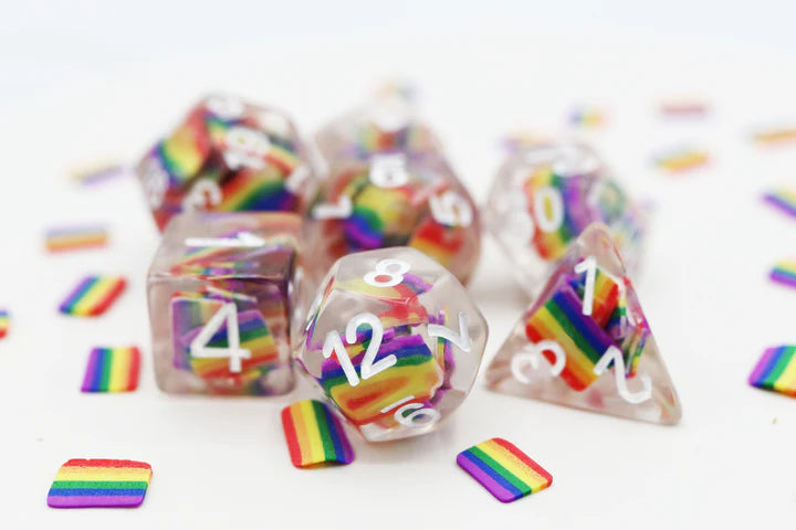 RPG Pride Flag Dice Set