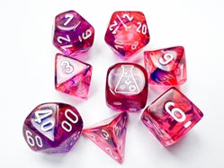 Polyhedral Lab Dice: Nebula Blacklight Special/White