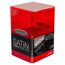 Satin Tower Deck Box Glitter Red