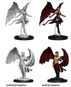 Dungeons & Dragons Nolzur's Marvelous Unpainted Miniatures: Succubus & Incubus