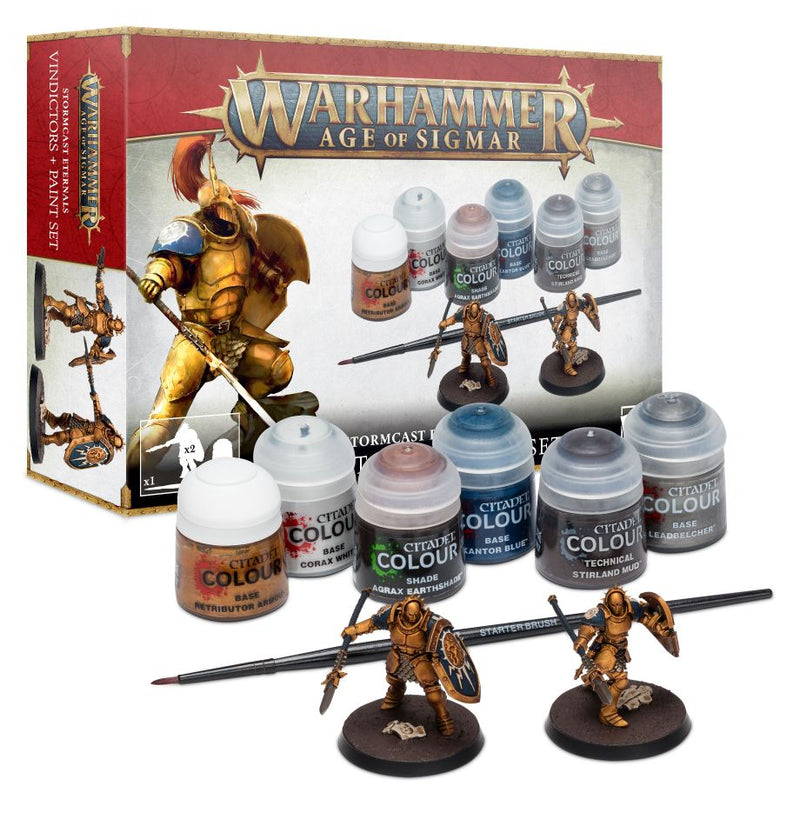 Warhammer AoS: Stormcast Eternals Vindictors + Paint Set