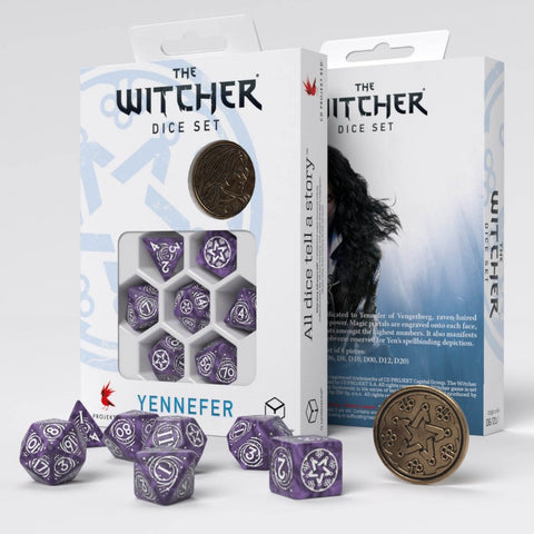 Dice Set: Witcher - Yennefer (Lilac & Gooseberries)