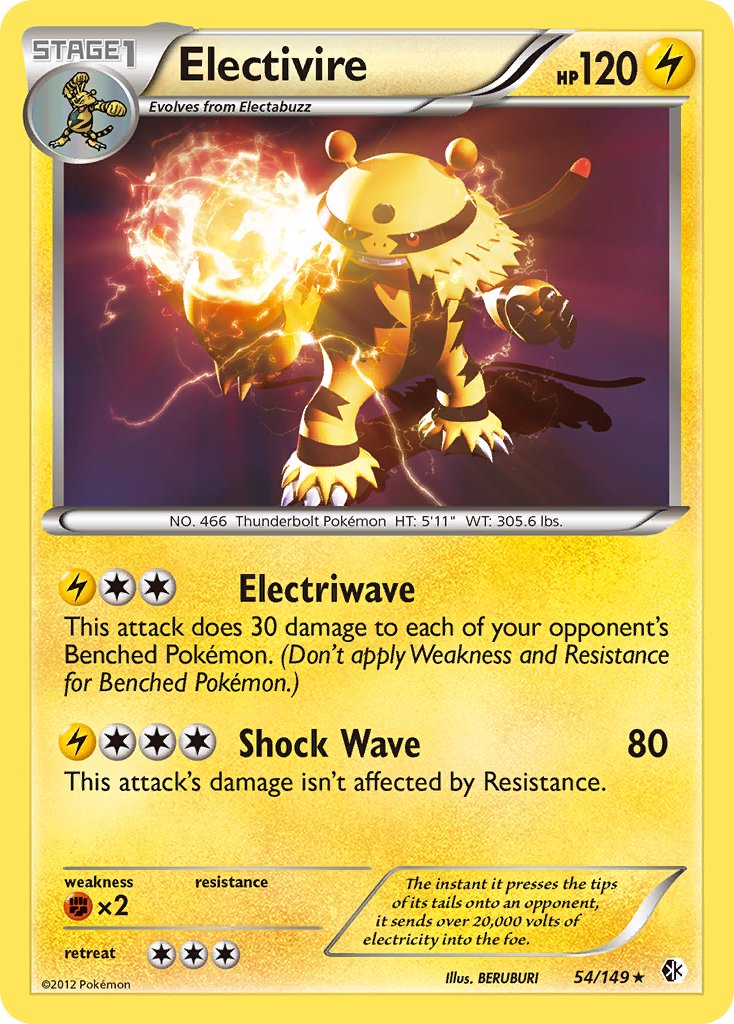 Electivire (54/149) (Theme Deck Exclusive) [Black & White: Boundaries Crossed]