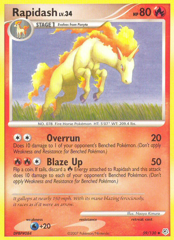 Rapidash (59/130) [Diamond & Pearl: Base Set]