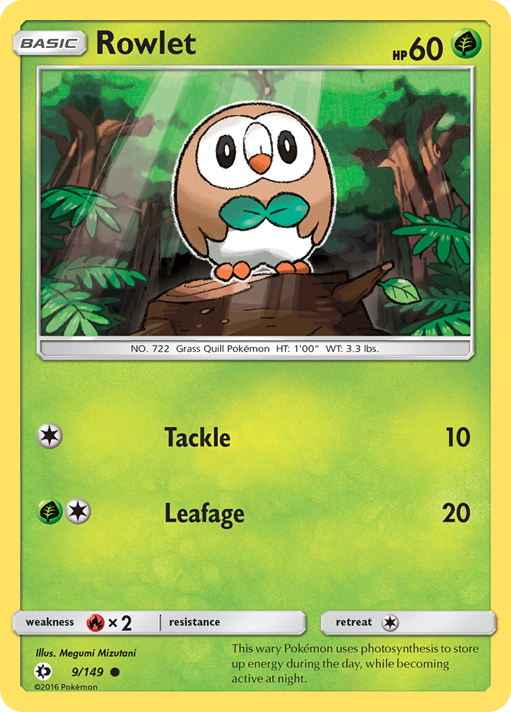 Rowlet (9/149) [Sun & Moon: Base Set]